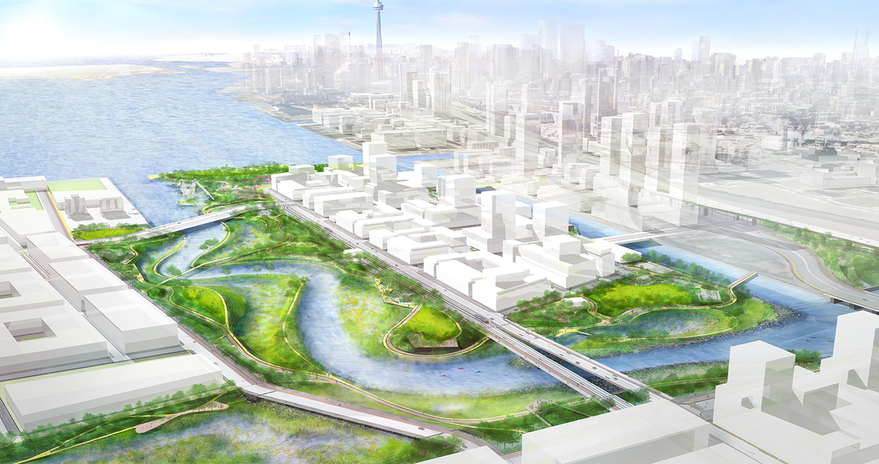 rendering of future Villiers Island