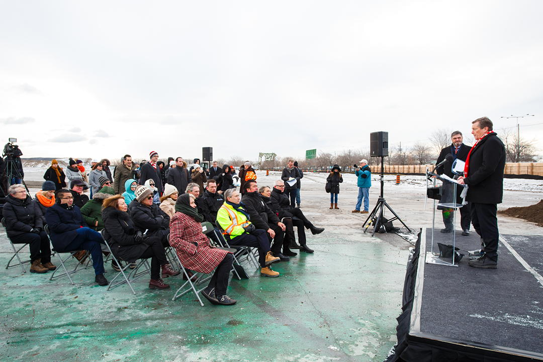 image of Port Lands ground breaking ceremony