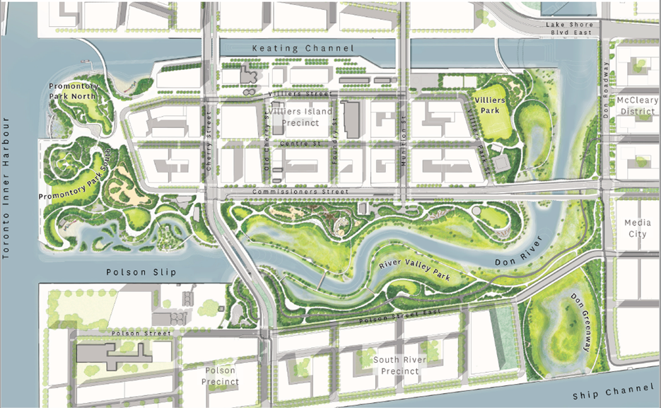 an illustrated map of Villiers Island