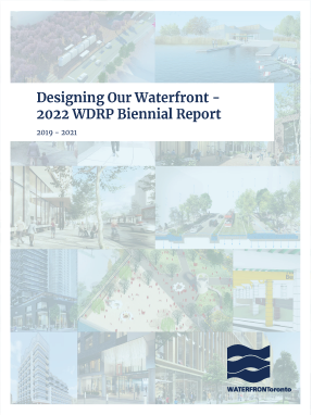Designing Our Waterfront - 2022 WDRP Biennial Report cover page
