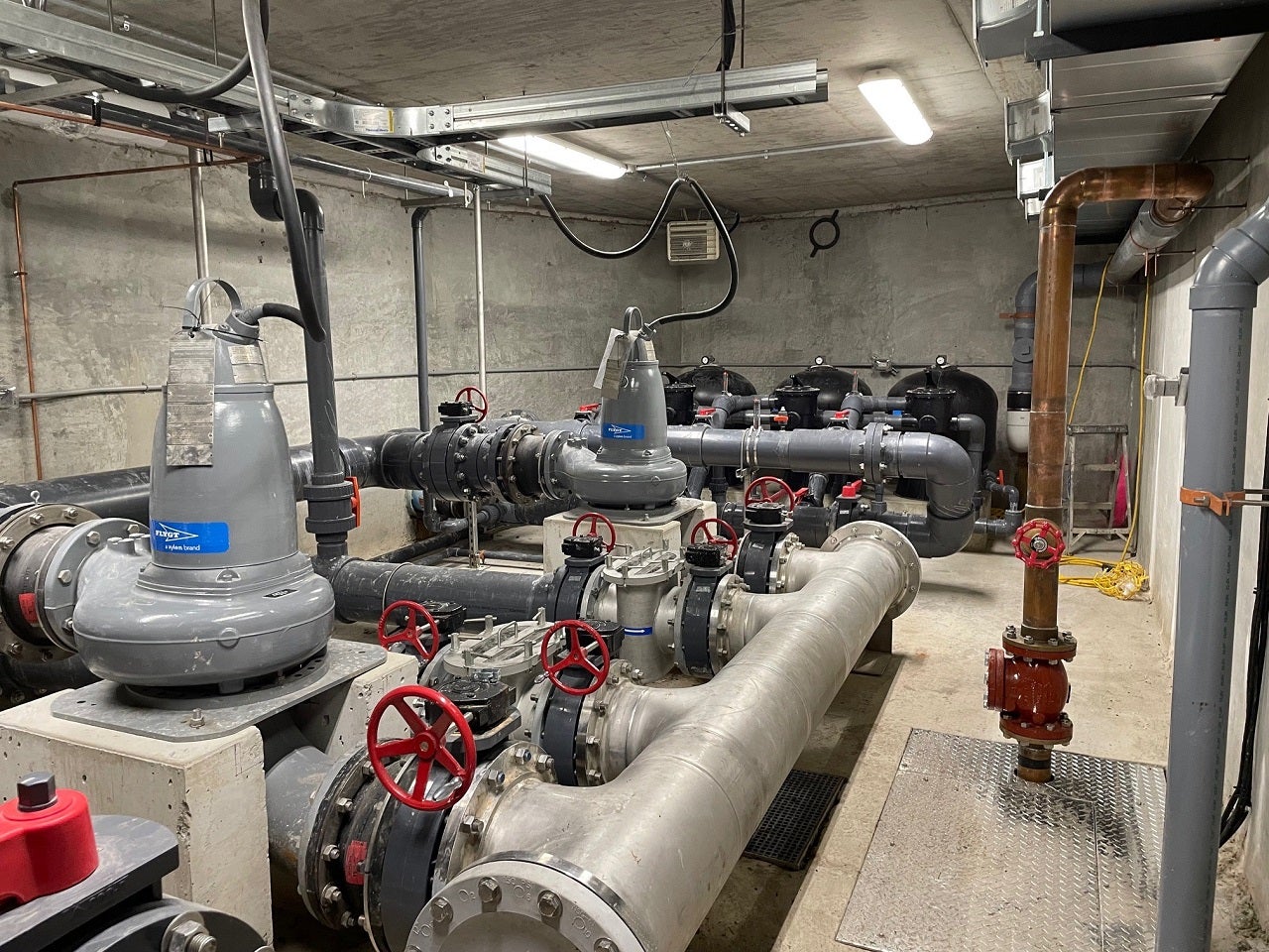 interior view of a park's mechanical room