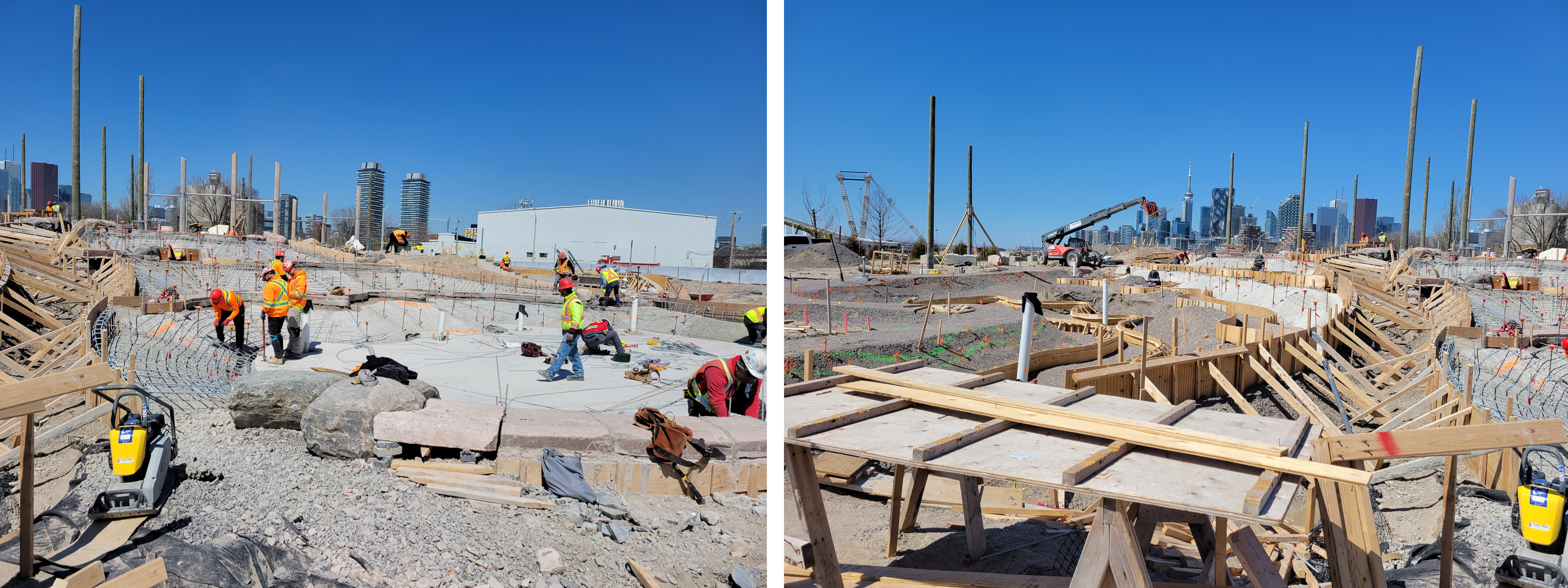A playground under construction.