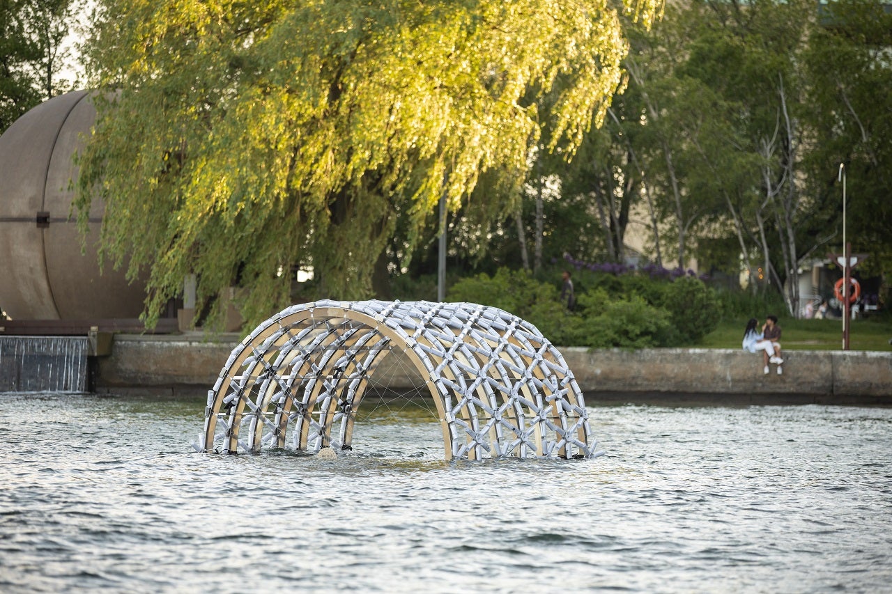 floating public art in Lake Ontario