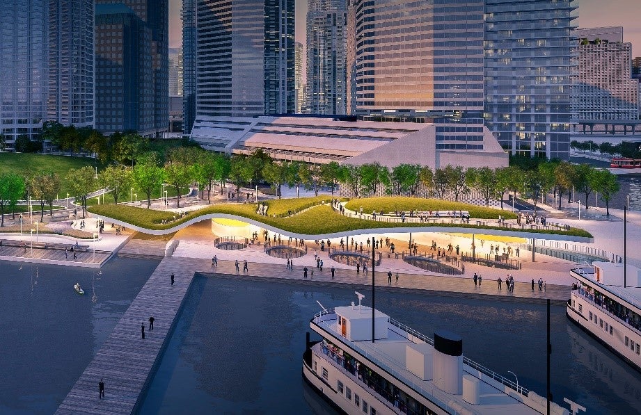 A rendering of the reimagined Jack Layton Ferry Terminal