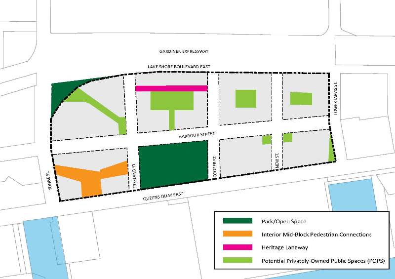 A map showing the proposed Redpath Park.