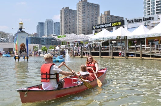 Canoeing at Harbourfront Centre