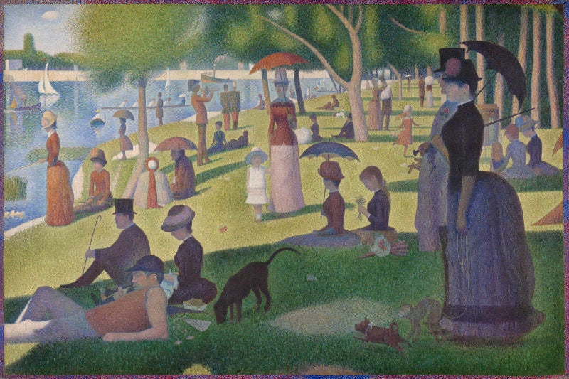 The design of HTO Park drew inspiration from Georges Seurat’s Impressionist painting, “A Sunday Afternoon on the Island of La Grande Jatte.”