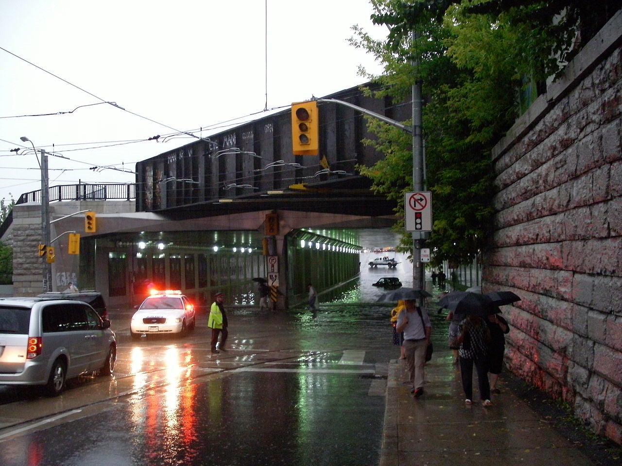 Flooding in Toronto in July 2013. (Image by Eastmain from Wikipedia)