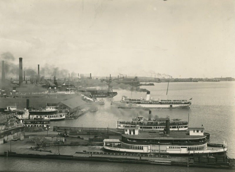 Toronto’s waterfront was a heavily used industrial hub during the 1920’s.