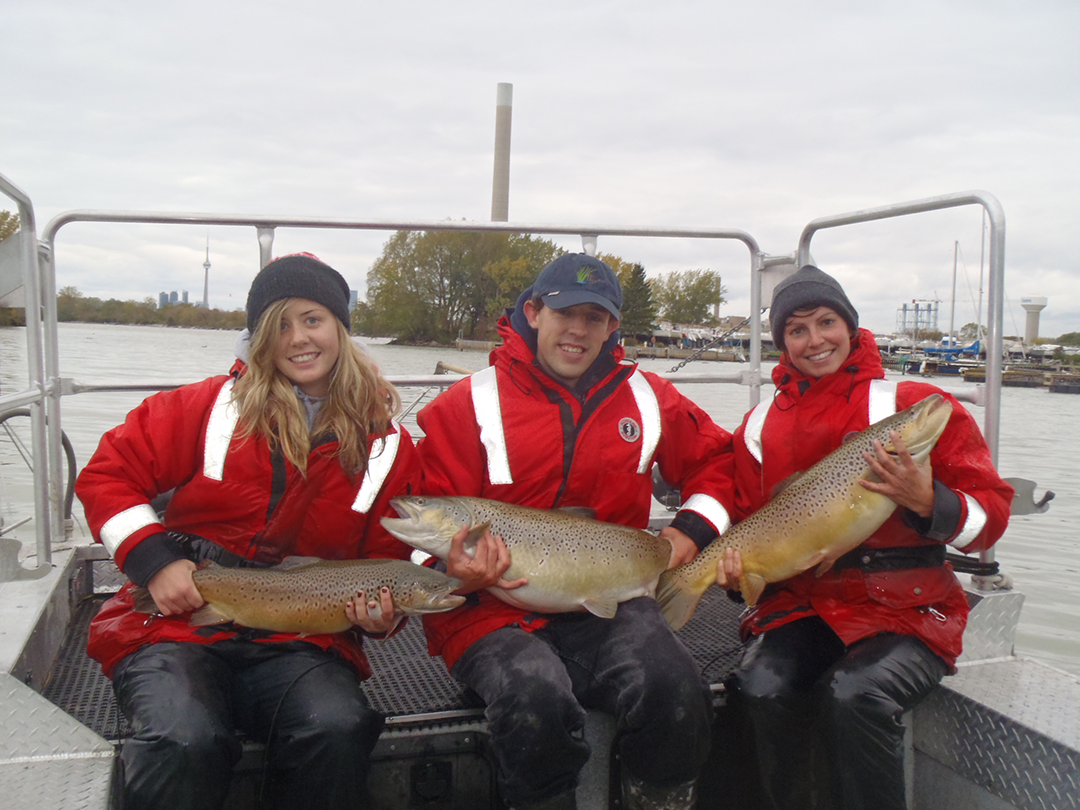 3 TRCA Staff holding brown trout