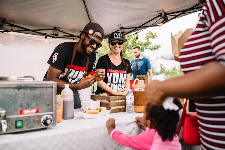 Food vendor Young Animal served up tasty eats at Movies on the Common. (Image Credit: Connie Tsang)