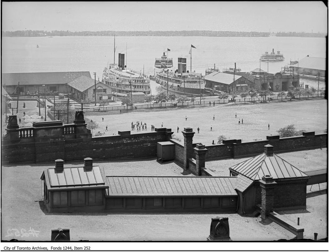 An archival image of Toronto's waterfront