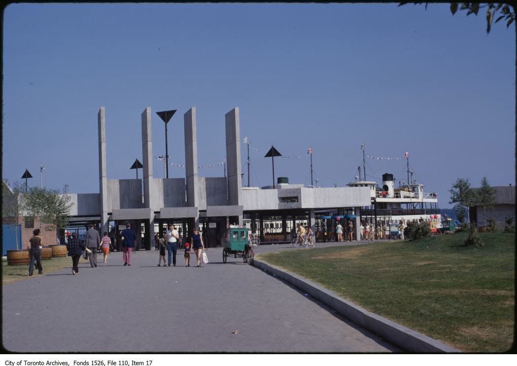Ferry terminal gates in 1972