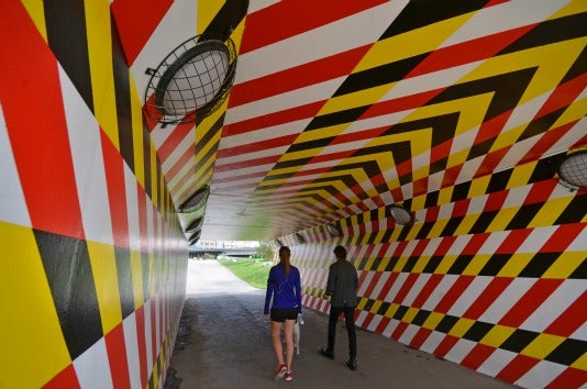 New mural at the Bala Underpass