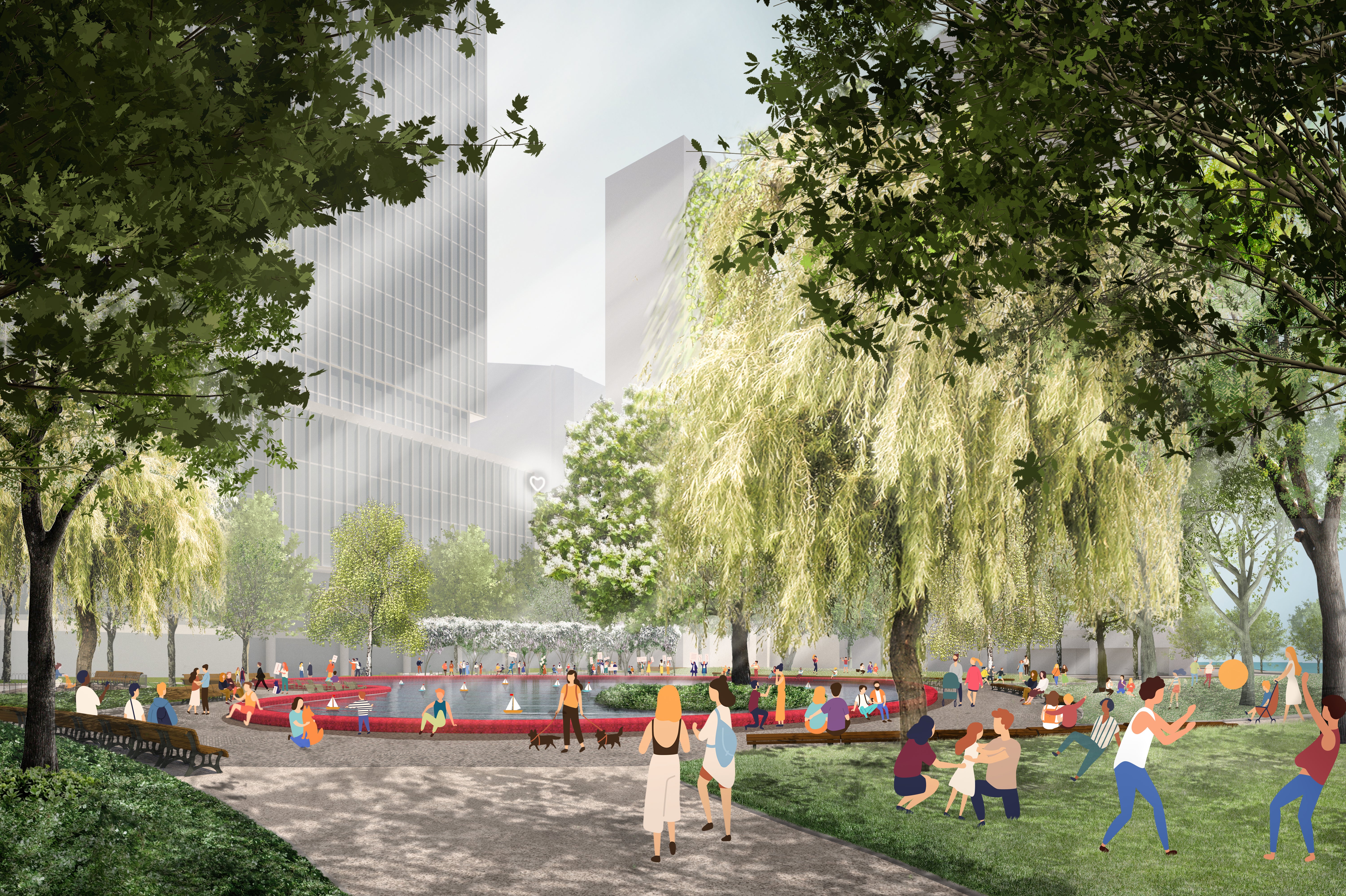 Rendering of Love Park