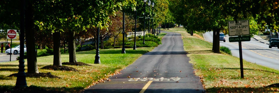 The Little Miami Scenic Trail in Ohio, USA