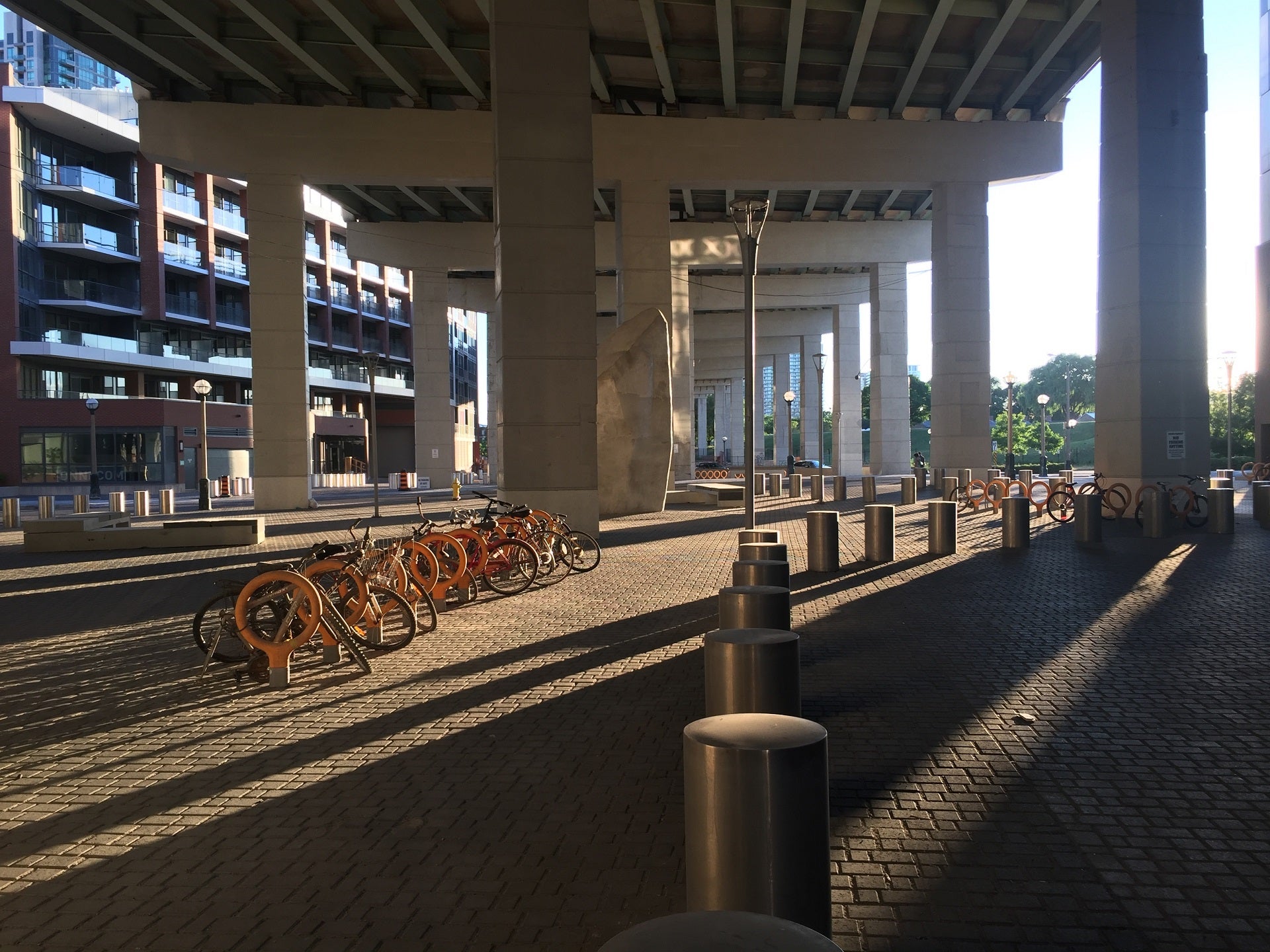 Creating a community space under the Gardiner Expressway.