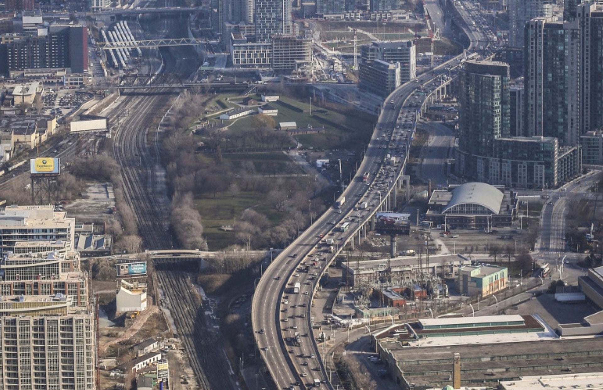 The Gardiner Expressway weaves through some of the most dense and fast-growing neighbouhoods in Toronto’s downtown.