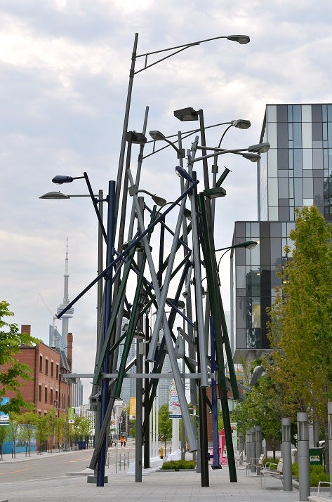 Untitled (Toronto Lamp Posts), by Tadashi Kawamata