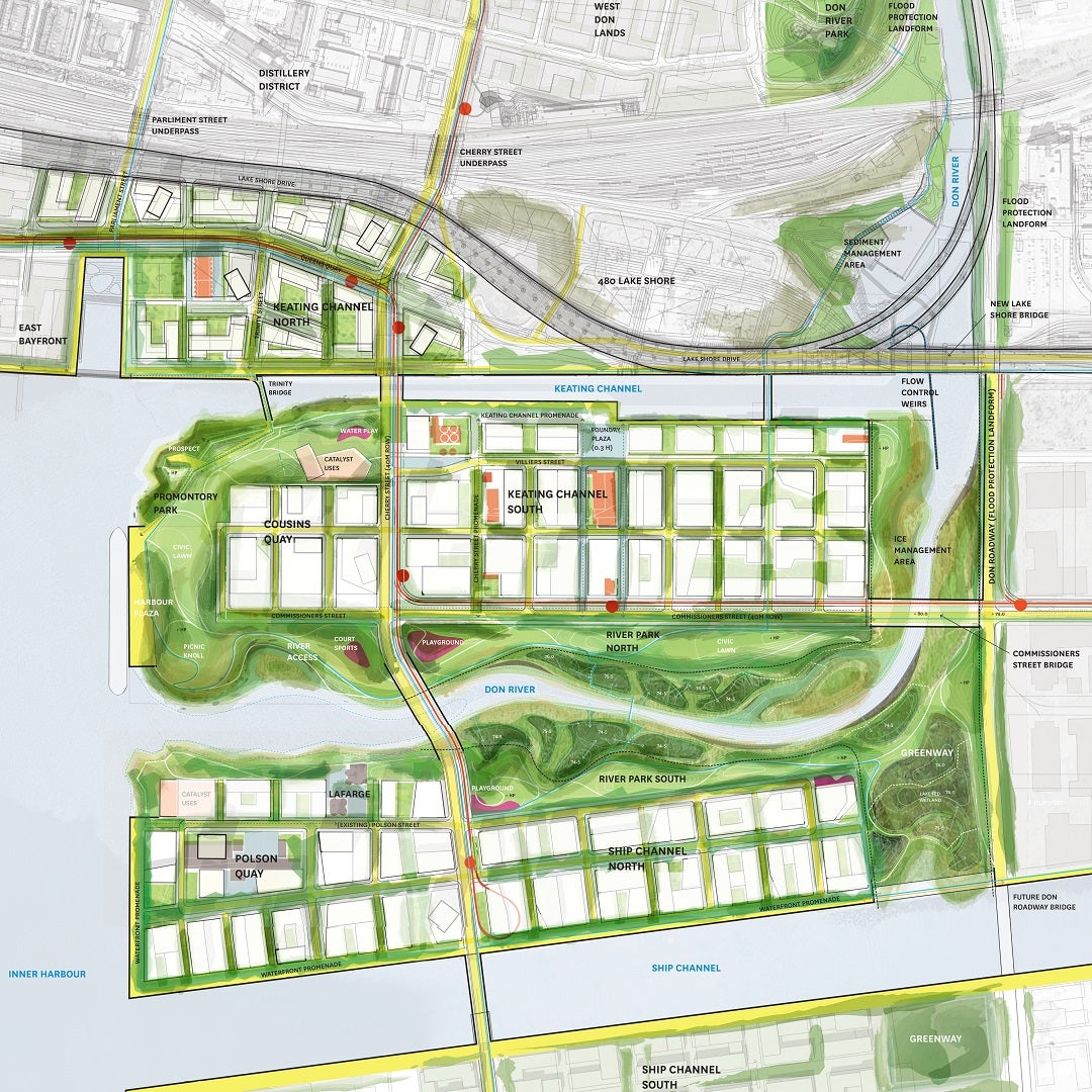 Plan to naturalize the mouth of the Don River