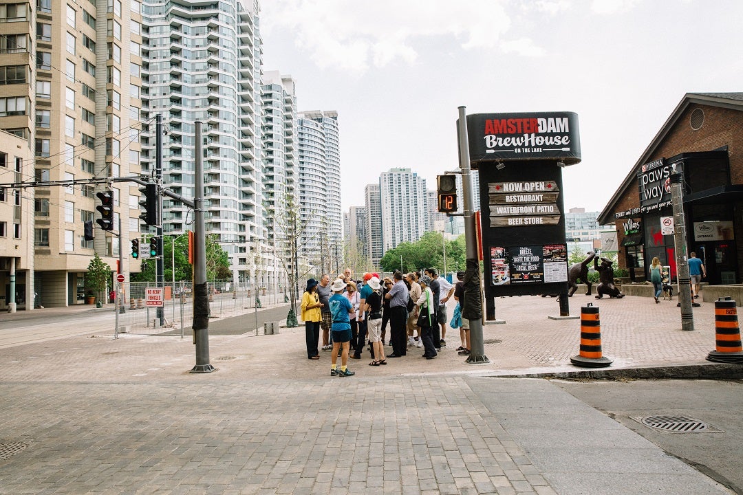 Queens Quay mixing zone at Robertson Crescent