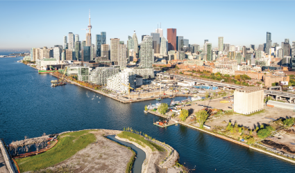 Toronto's downtown skyline. 