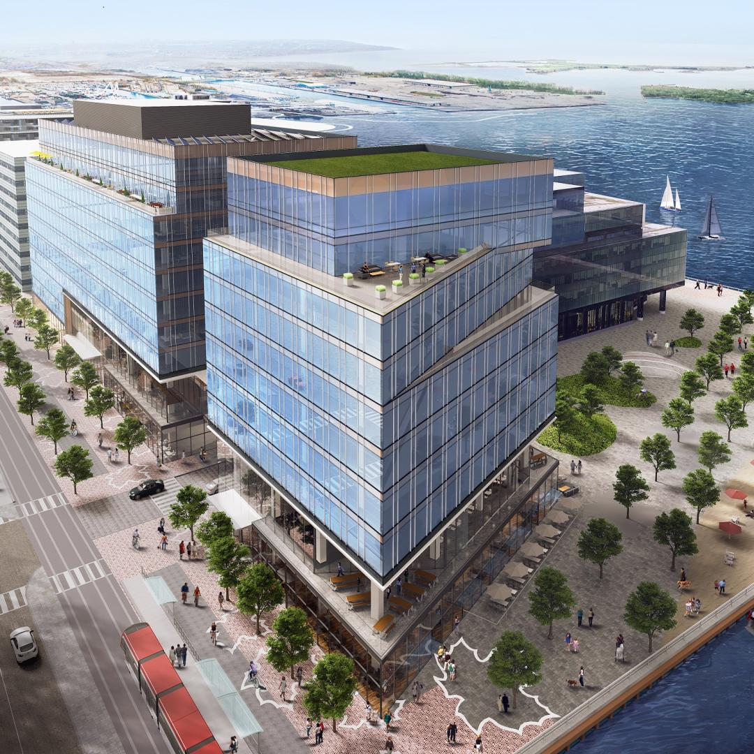 artist rendering of the Waterfront Innovation Centre