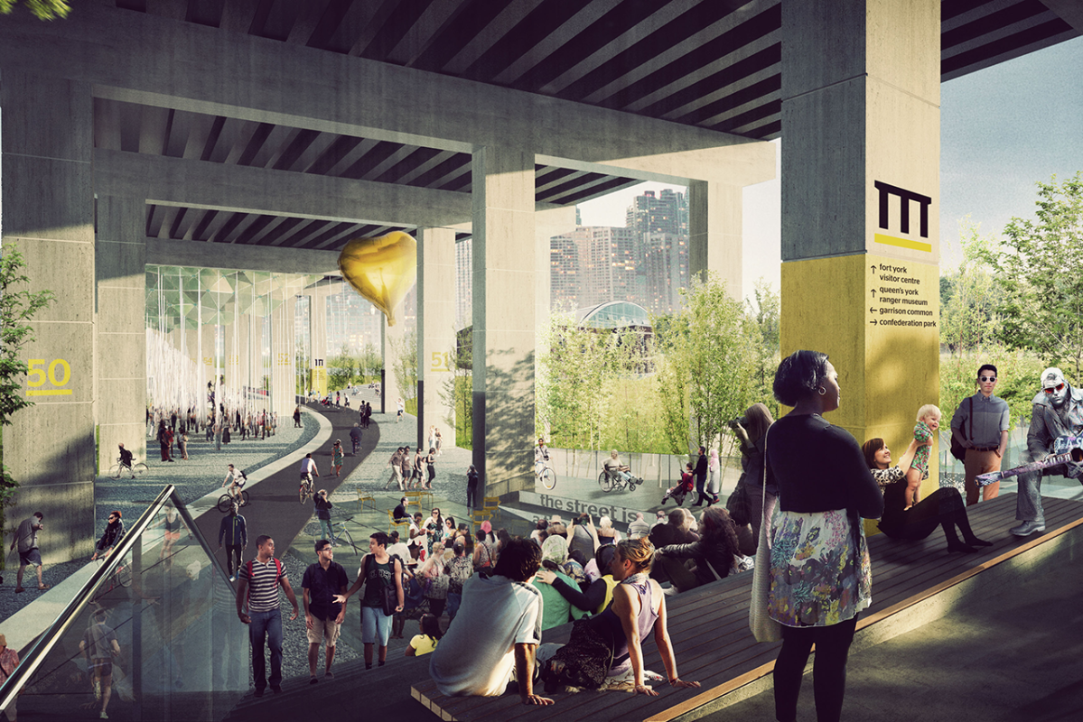 rendering of future Bentway