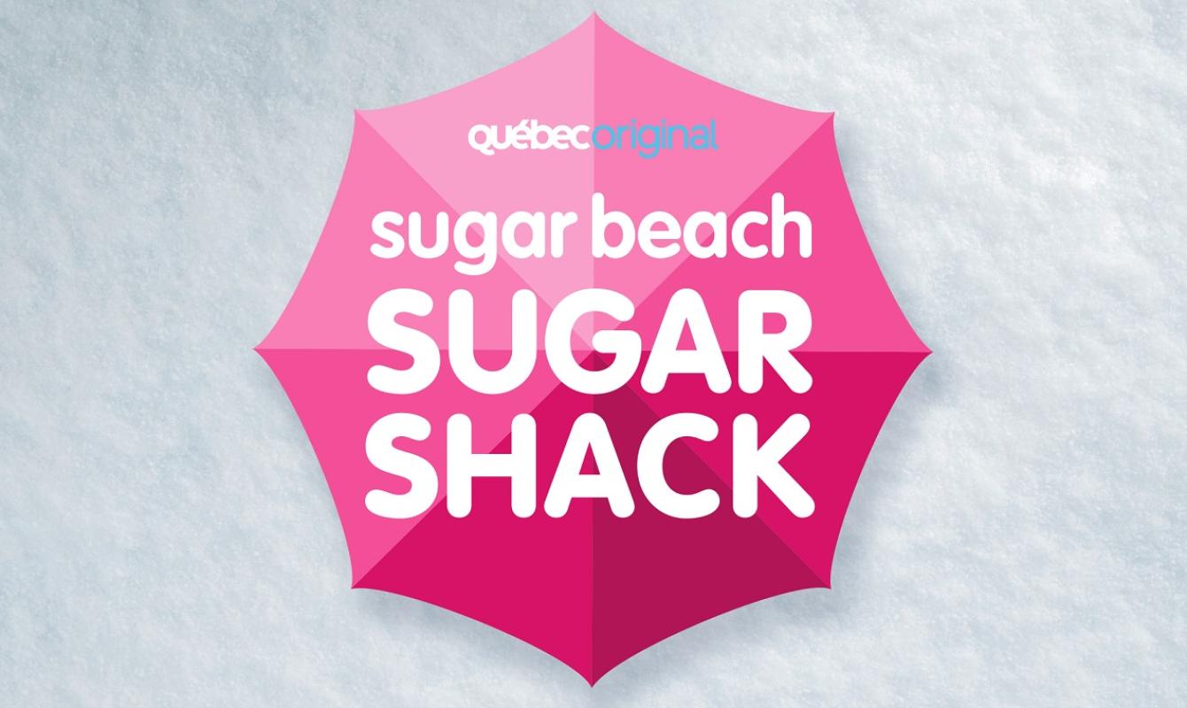 poster promoting the sugar beach sugar shack event