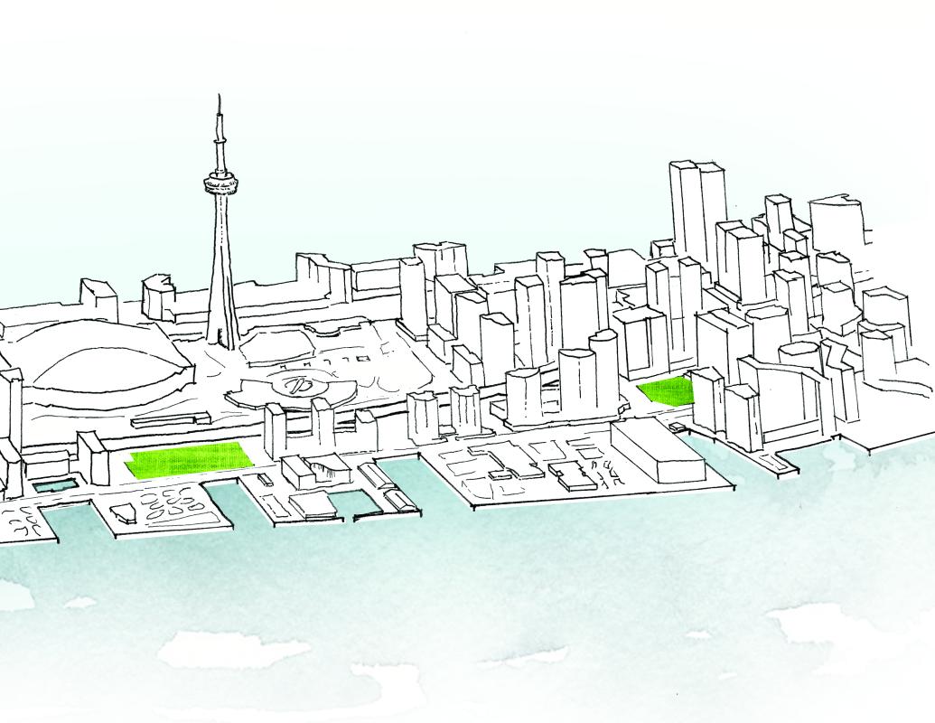 illustration of the Toronto waterfront