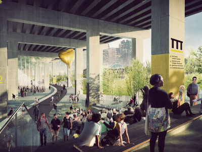 rendering of future Bentway