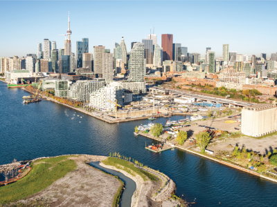 Toronto's downtown skyline. 