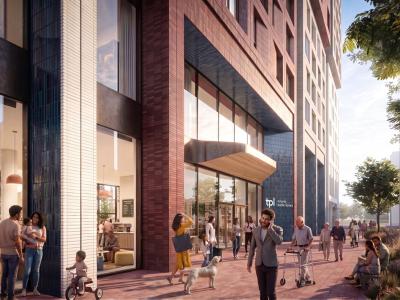 Rendering of a new Toronto Public Library branch coming to the eastern waterfront.