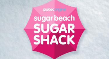 poster promoting the sugar beach sugar shack event