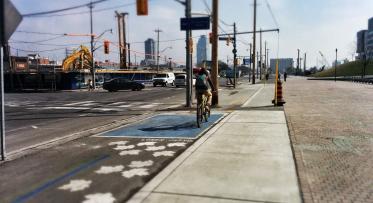 Hydro pole installed along Martin Goodman Trail